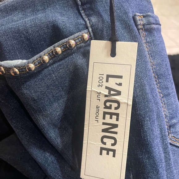 L’Agence Margot Studs Dark Vintage High Rise USA - Picture 6 of 8